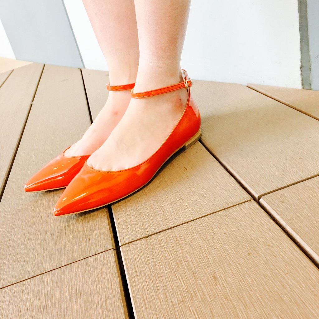 渋谷 ヒカリエ スクラップブック 靴 shoes パンプス ストラップ付き フラットパンプス