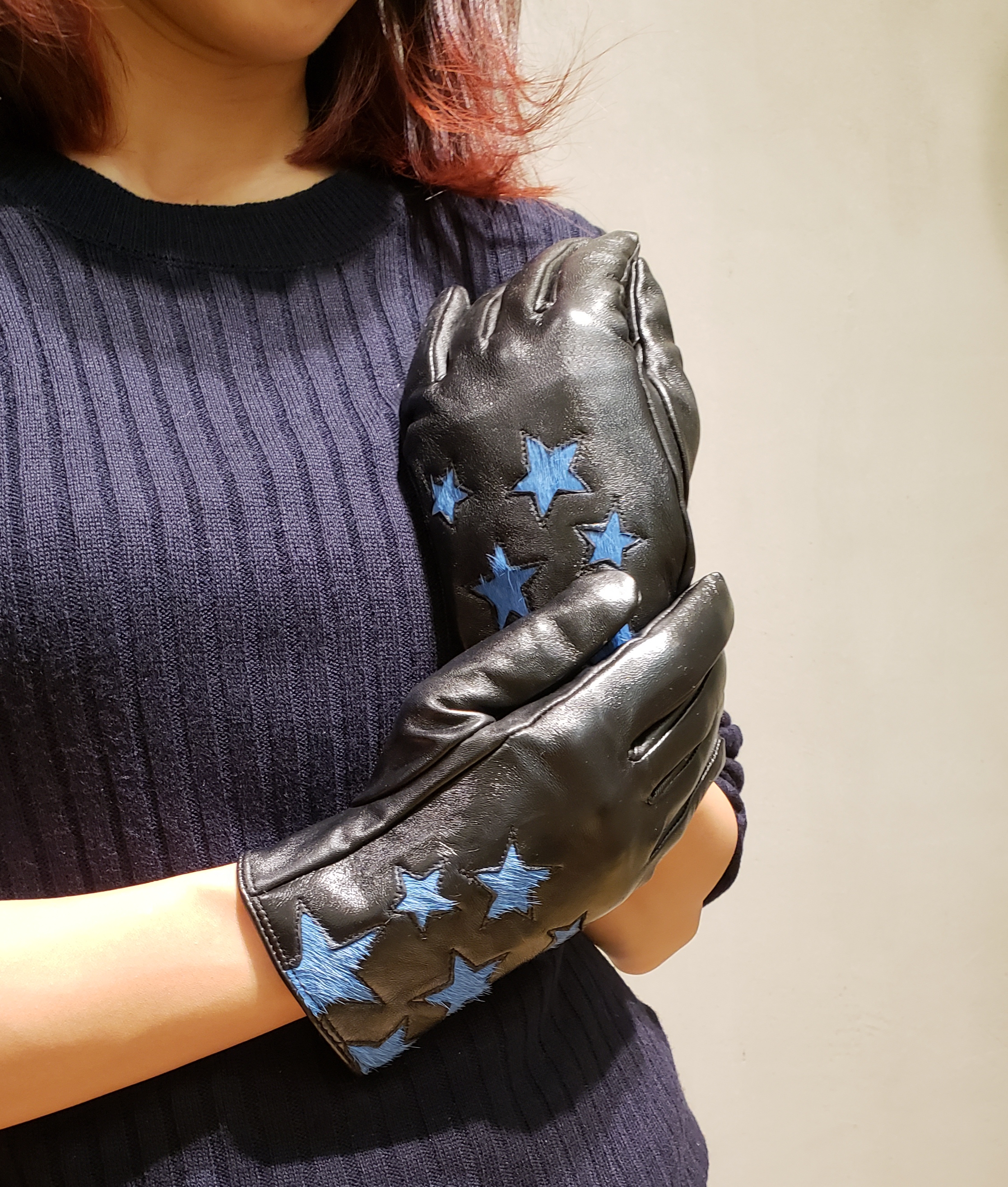 Scrap Book スクラップブック　池袋　東武　Casselini　ルベルニ　Le Vernis　手袋　gloves　防寒　可愛い　星柄