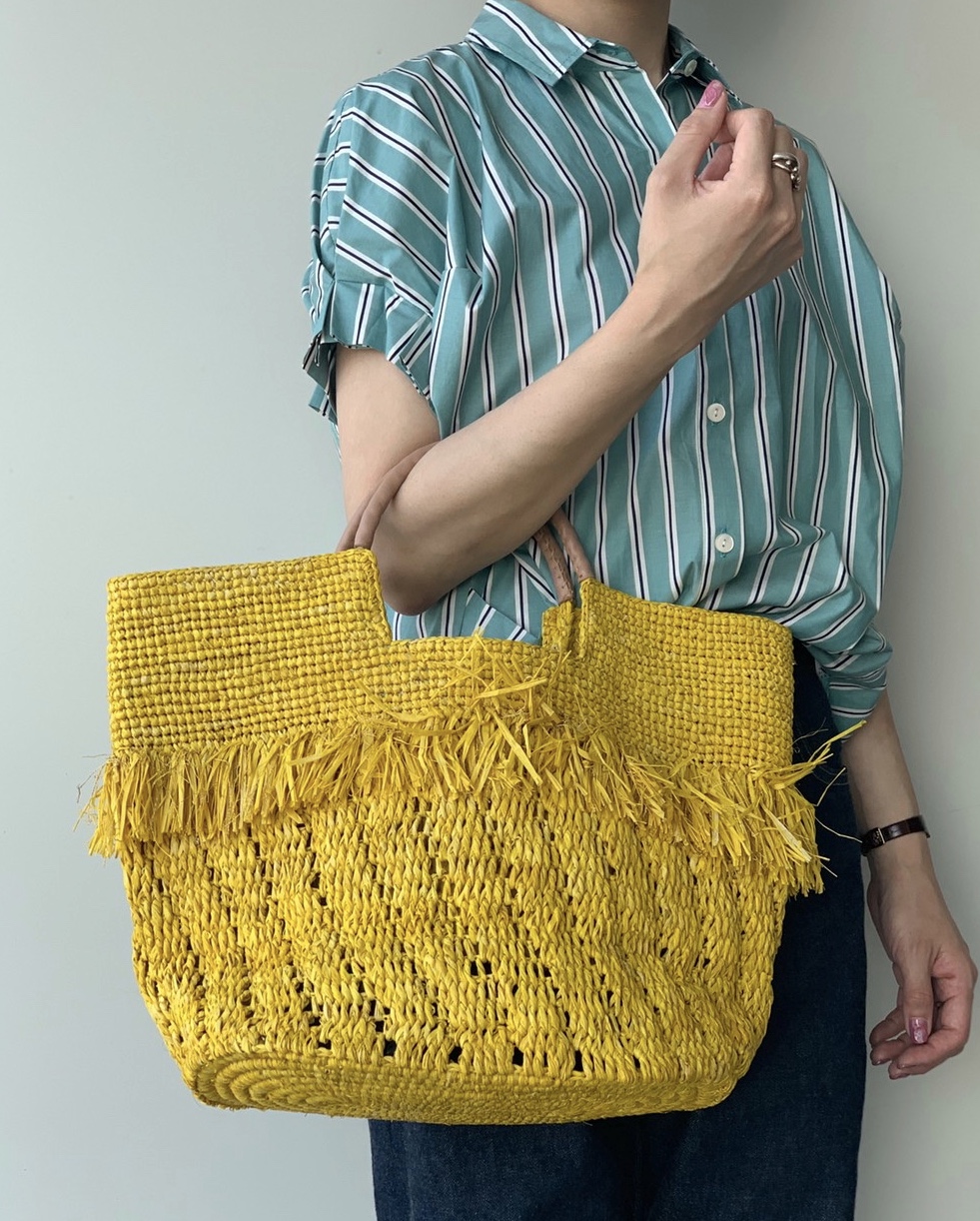 有楽町マルイ】MIRACLE PAPILLON fringe raffia bag | Scrap Book