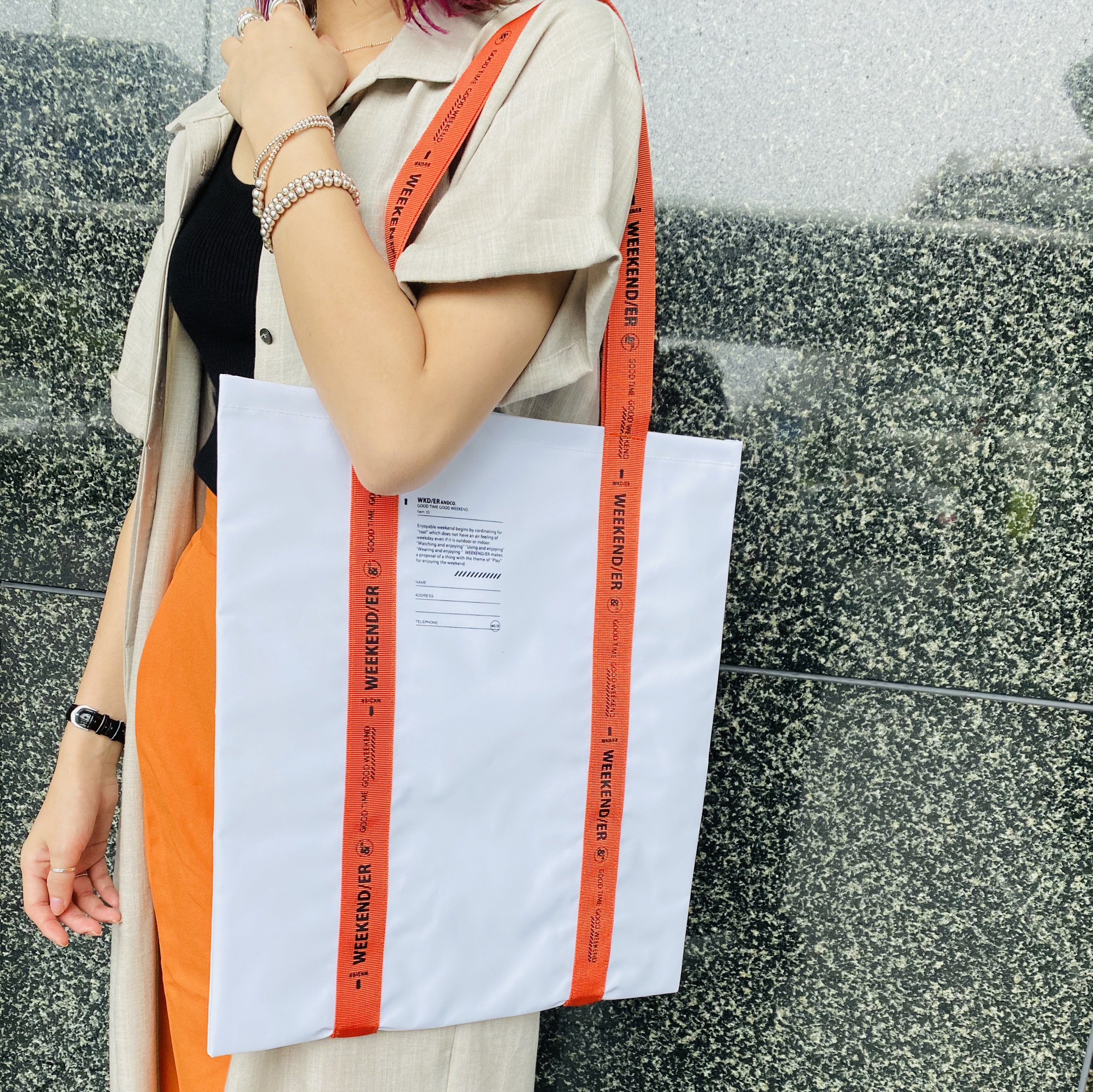 京都ポルタ店】WEEKEND/ER pvc tote bag | Scrap Book [2020.07.13]