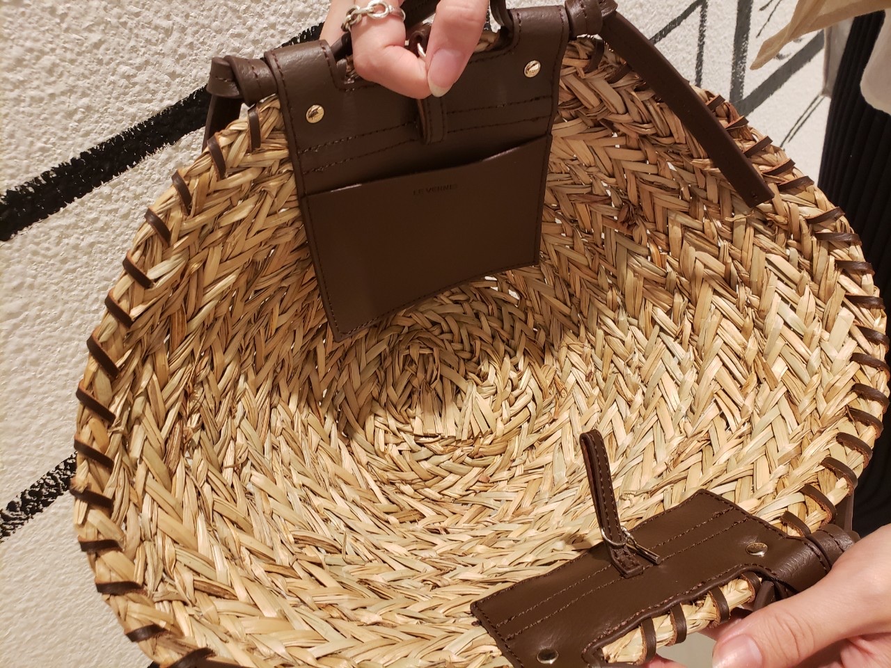 CASSELINI  キャセリーニ　ScrapBook   スクラップブック bag バッグ　basketbag カゴバッグ　水草　牛床革　巾着　ルミネ大宮　大宮ルミネ