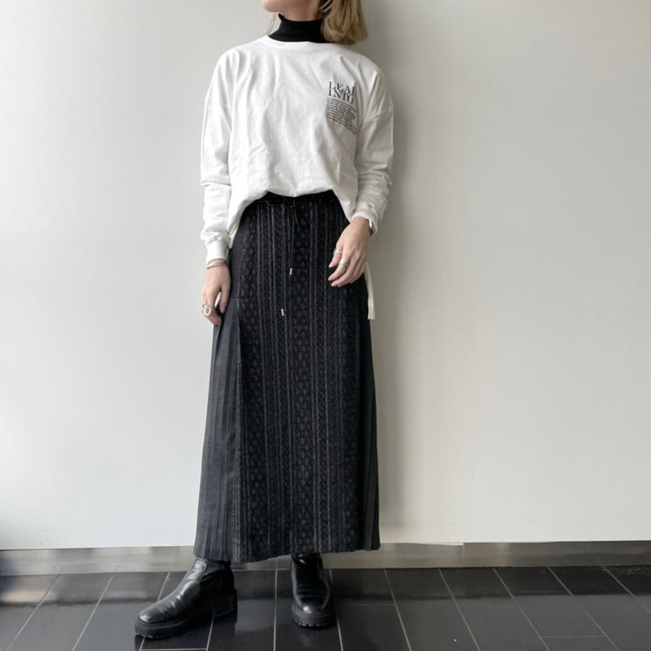 有楽町マルイ】Lallia Mu mix long skirt | Scrap Book [2021.01.10]